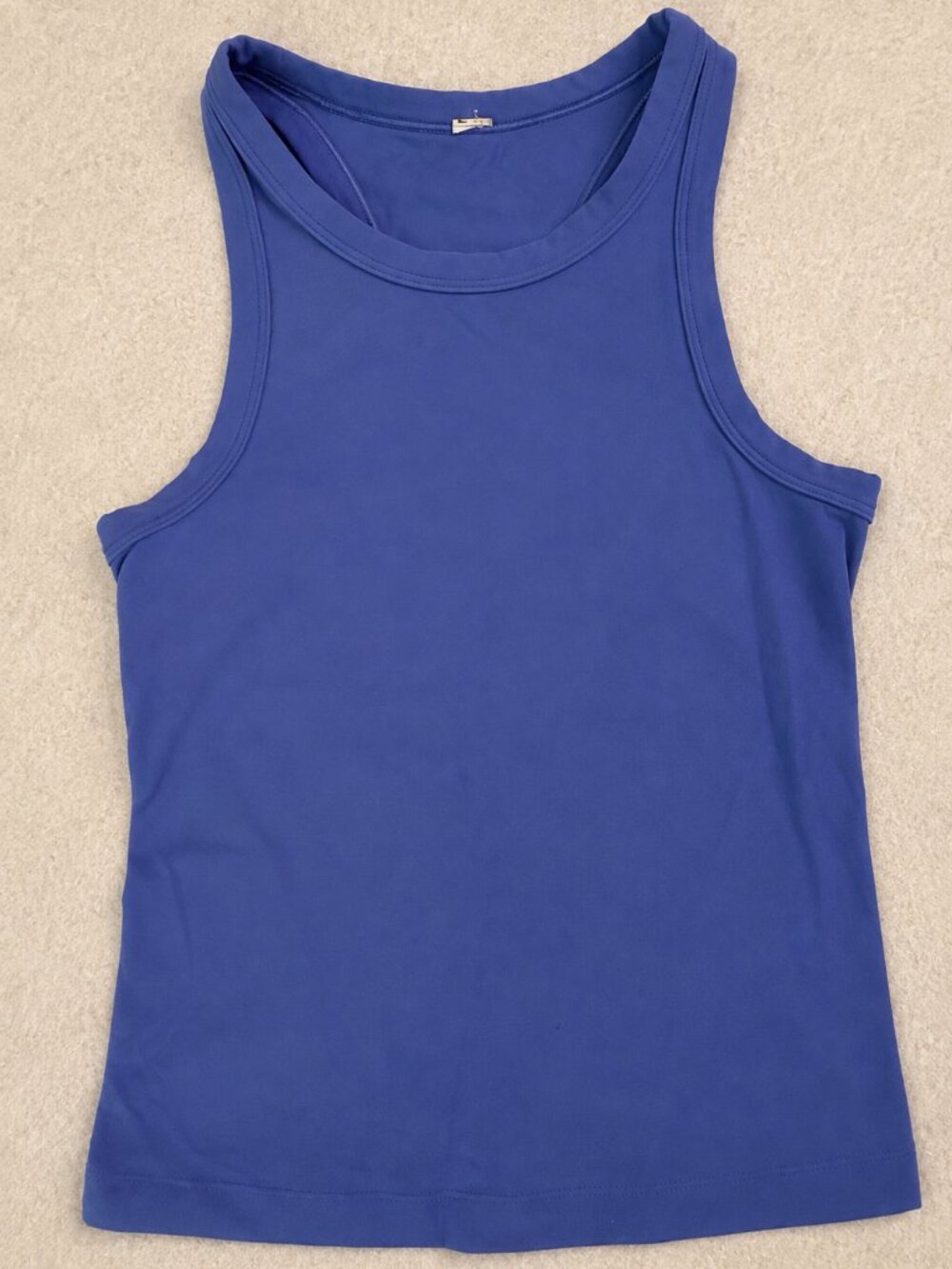 Lululemon Blue/Purple High Neck Racerback Tank Top Size 2 Athletic Yoga Workout
